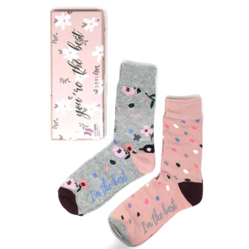 028603 SOXLAND ESTUCHE 2 CALCETINES SRA ALG FANT "You`re the best" 028603 SOXLAND ESTUCHE 2 CALCETINES SRA ALG FANT "You`re the best"
